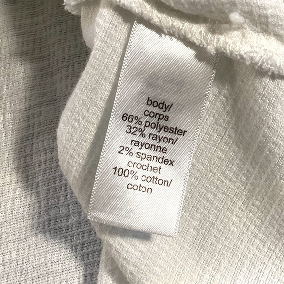 Maurices Plus Size Floral Crochet Front Tank Top, White - Size 2X - Picture 8 of 10